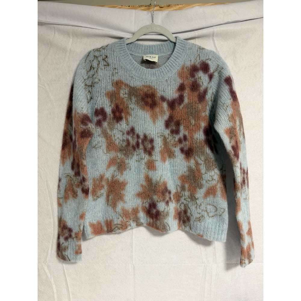 Wrap London Baby Alpaca/Merino Wool Printed Sweater, Womens Size 4